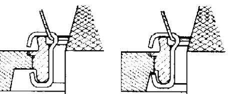 rotture dei fili ed una forte usure dell'anello e dell'anellino