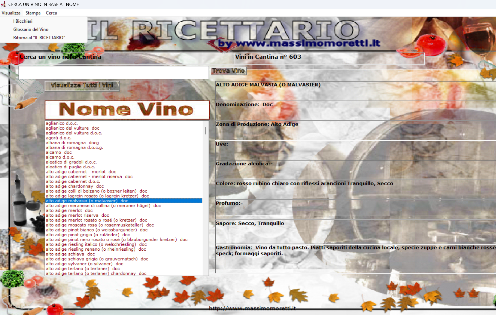 Screenshot Il Ricettario