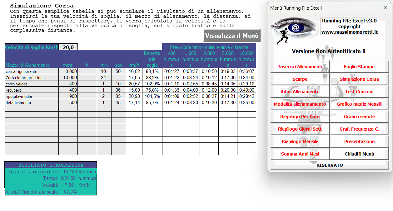 Screenshot Running File Excel
