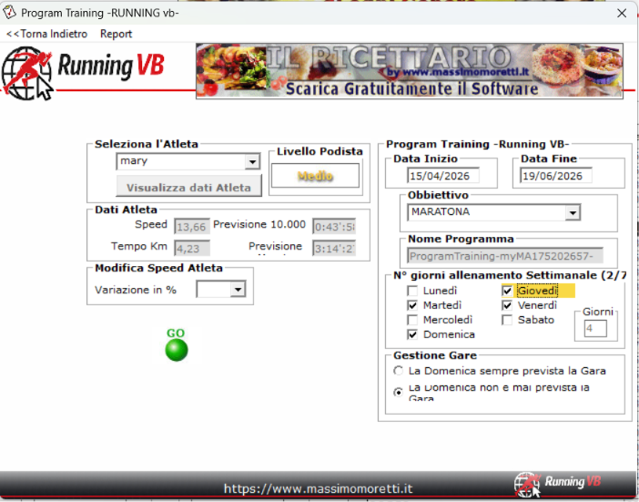 Screenshot Running VB