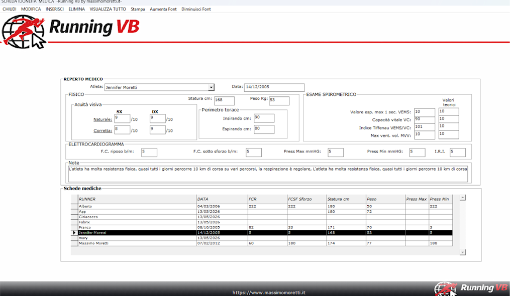 Screenshot Running VB