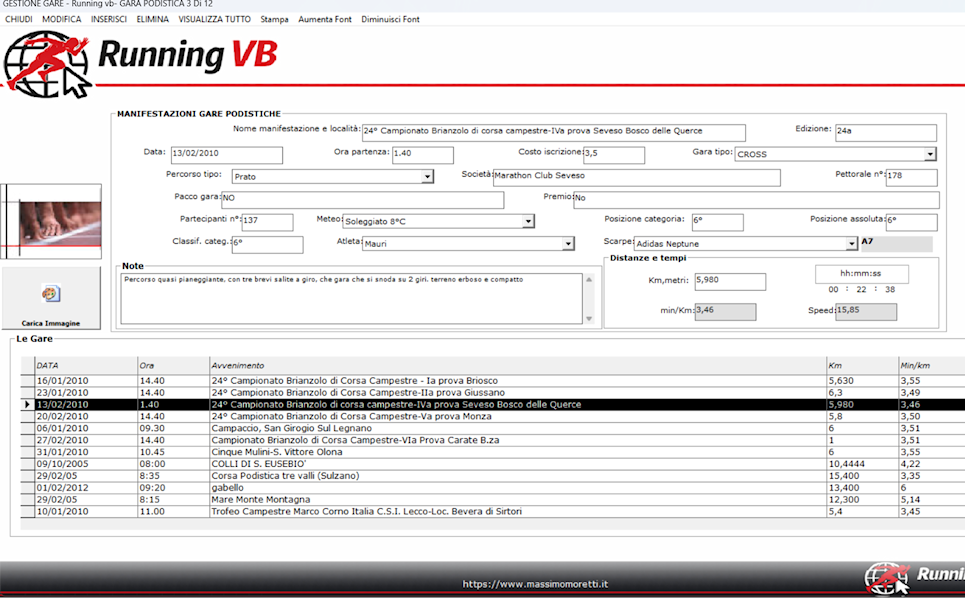 Screenshot Running VB