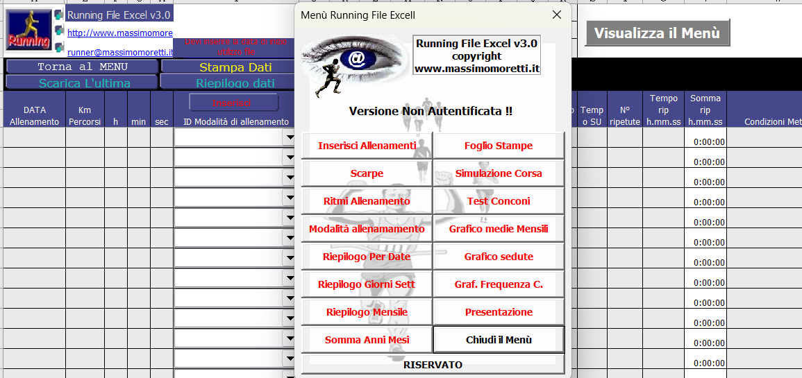 Screenshot Running File Excel