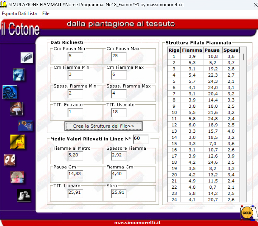 Screenshot Textile Manual Gold