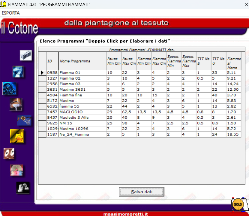 Screenshot Textile Manual Gold